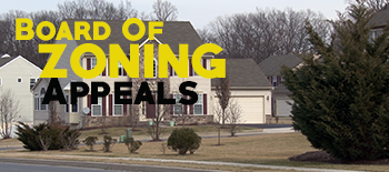 Development in Hampstead MD with text Board of Zoning Appeals