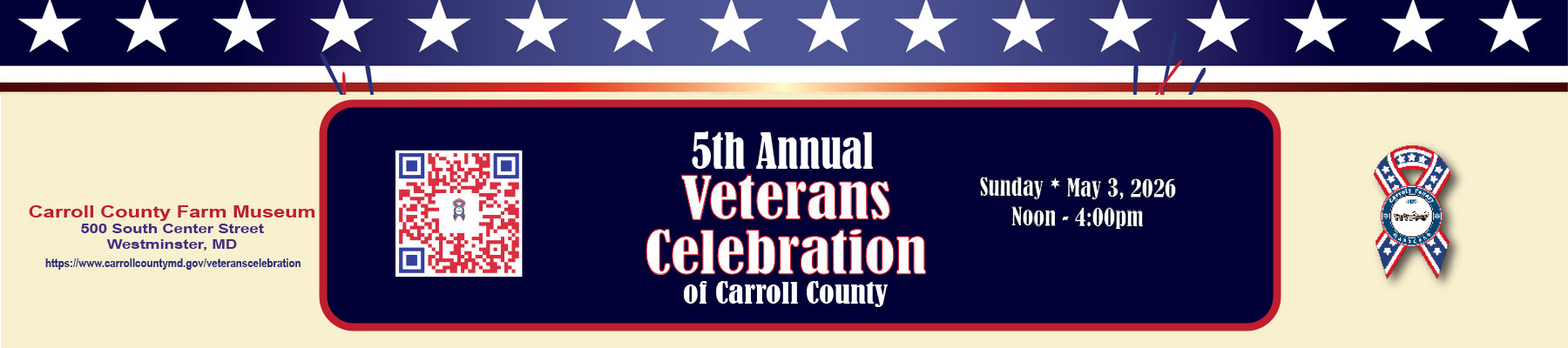 ALL Invited!  The 5th Annual Veterans Celebration - A free event at the Farm Museum!