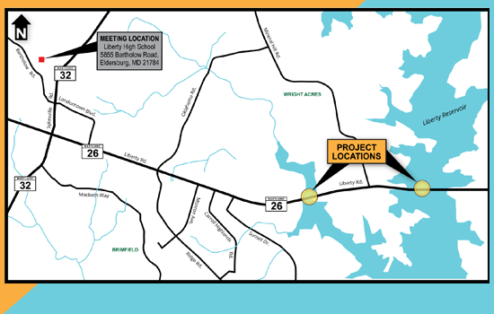 MDOT SHA MD 26 Bridges Over Liberty Reservoir Project