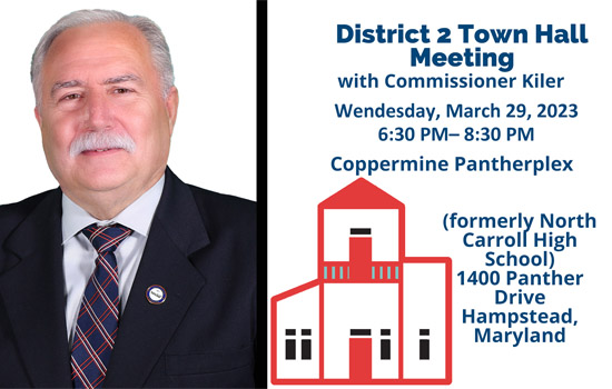 Commissioner Kenny Kiler Schedules District 2 Town Hall for March 29th