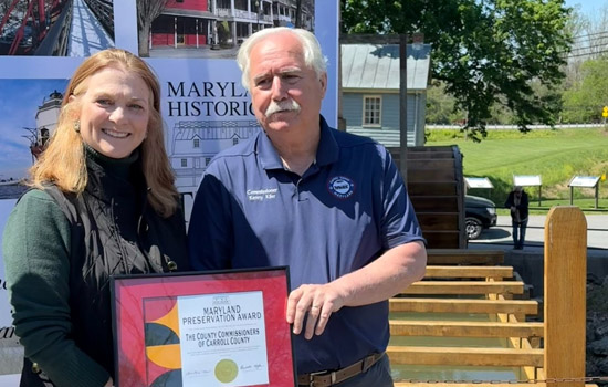 Carroll County Board of Commissioners Receive Maryland Preservation Award